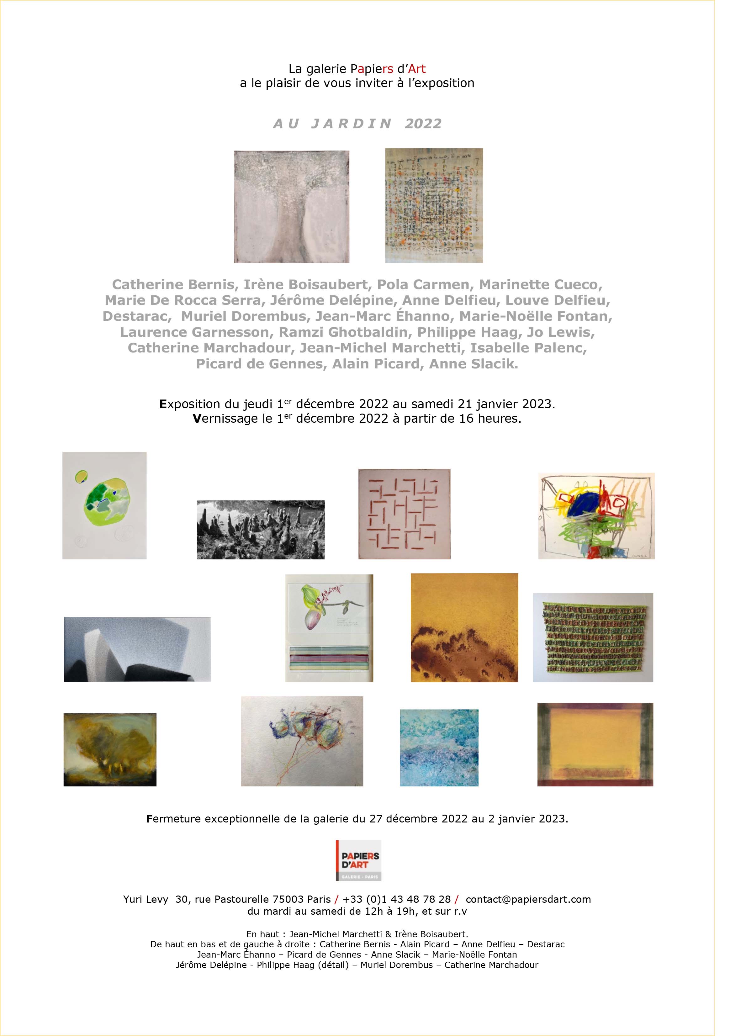 AU JARDIN Carton mail 2022