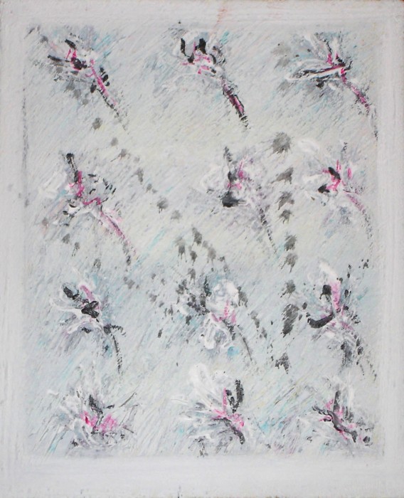 flowers for g2009 technique mixte27x22cm flowers for g2009 technique mixte27x22cm