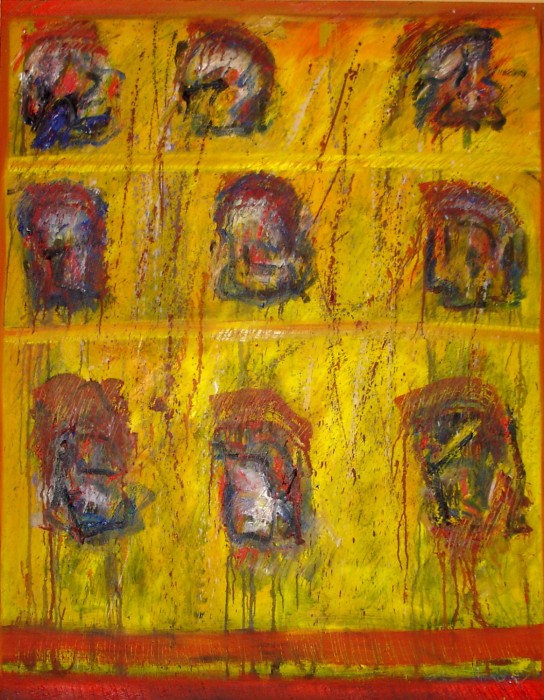 sama huile sur toile 2008 146x114