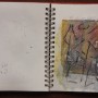 Les anges de paul exemplaire unique transferts et aquarelles 2020 4