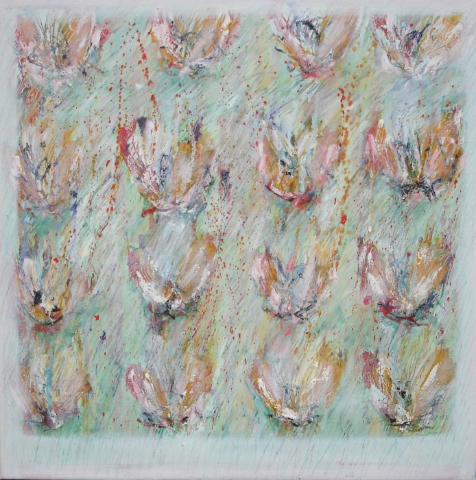 doux fremissements 2009 huile sur toile 60x60 doux fremissements 2009 huile sur toile 60x60