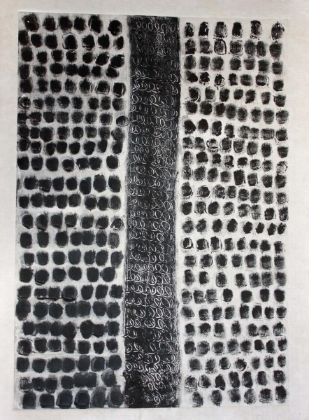 traversee  2022 carborandum sur papier japonx41 traversee  2022 carborandum sur papier japonx41