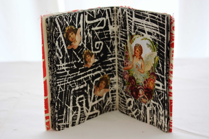 angels 1 linogravure et collage exemplaire unique 11x9 2006 angels 1 linogravure et collage exemplaire unique 11x9 2006