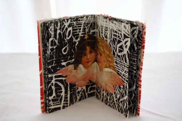 angels 2 linogravure et collage exemplaire unique 11x9 2006 angels 2 linogravure et collage exemplaire unique 11x9 2006